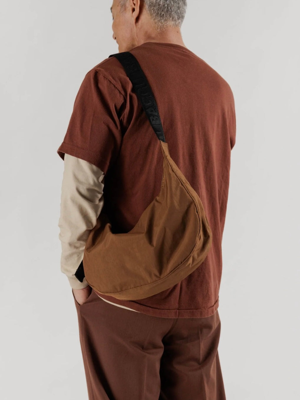 Baggu Medium Nylon Crescent Bag-Brown – Ella J Boutique