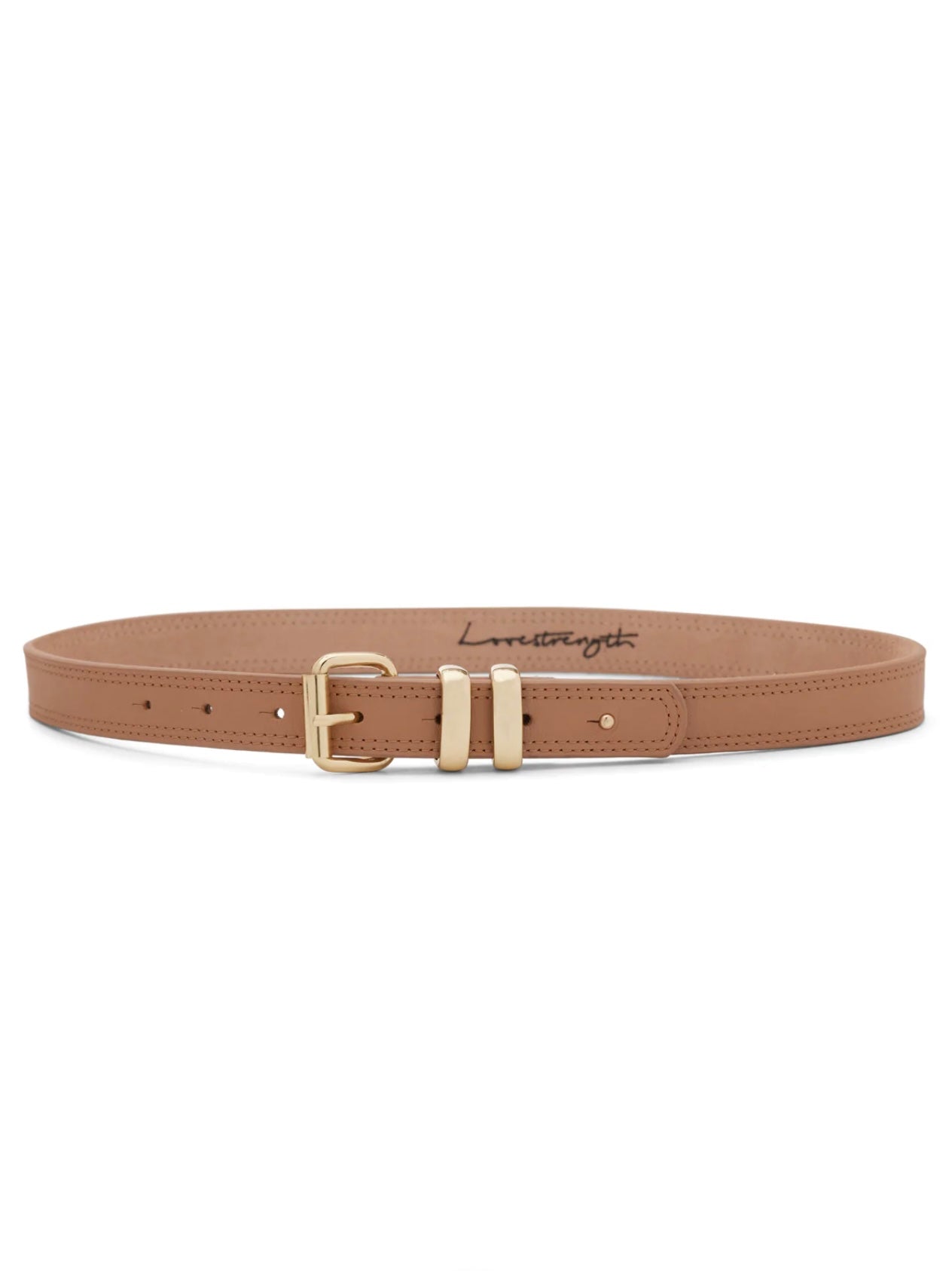 Like new love strength belt Avery Unisex Hip Belt, Black with Gold – LOVESTRENGTH BELTS main image 2
